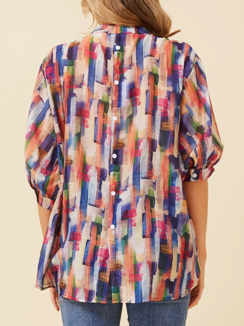 CAROLINE K MORGAN SHIRT WITH BACK BUTTONS sold by ENNI product image thumbnail 3