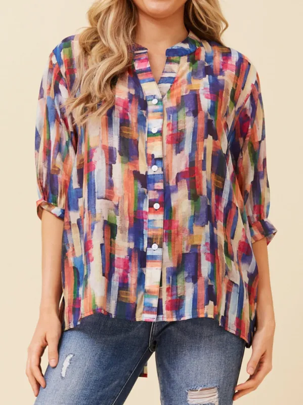 CAROLINE K MORGAN SHIRT WITH BACK BUTTONS sold by ENNI