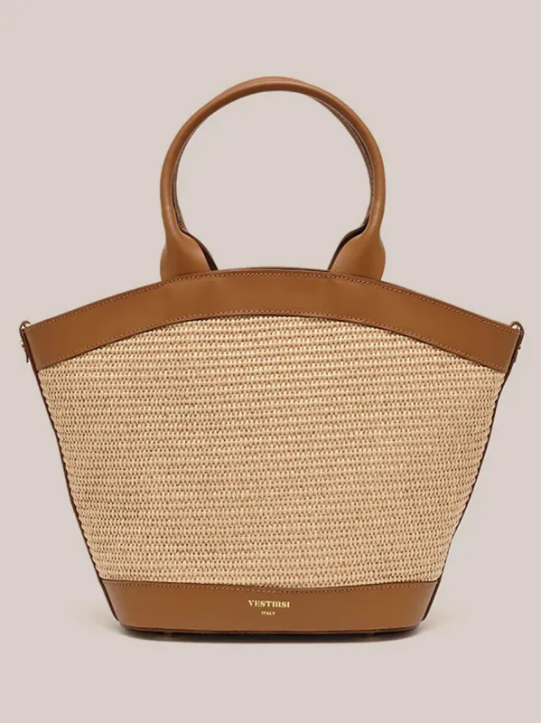 VESTIRSI LEE RAFFIA BASKET BAG sold by ENNI