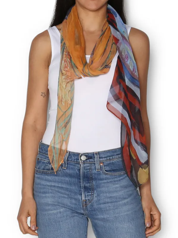 THE ARTISTS LABEL WILD BANKSIA COTTON SCARF sold by ENNI