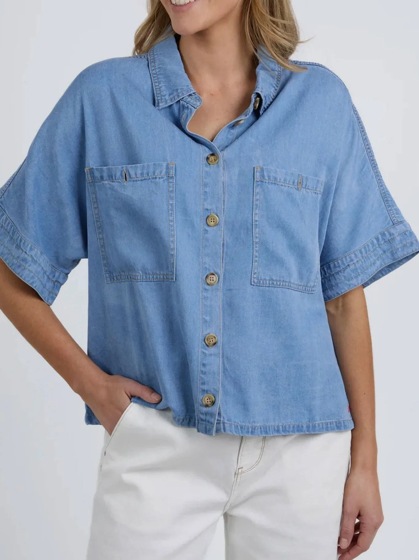 ELM DEMI SHORT SLEEVE DENIM JACKET sold by ENNI