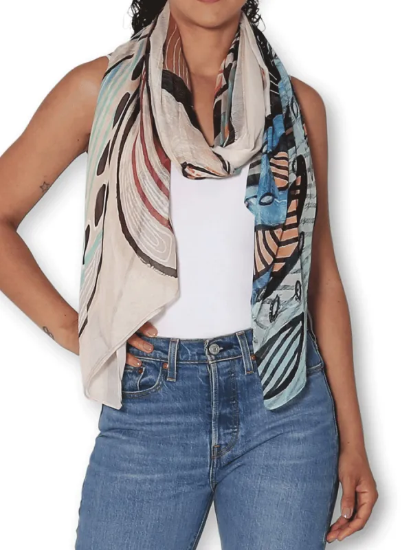 THE ARTISTS LABEL POTTED PLANTS OF LOVE SCARF sold by ENNI