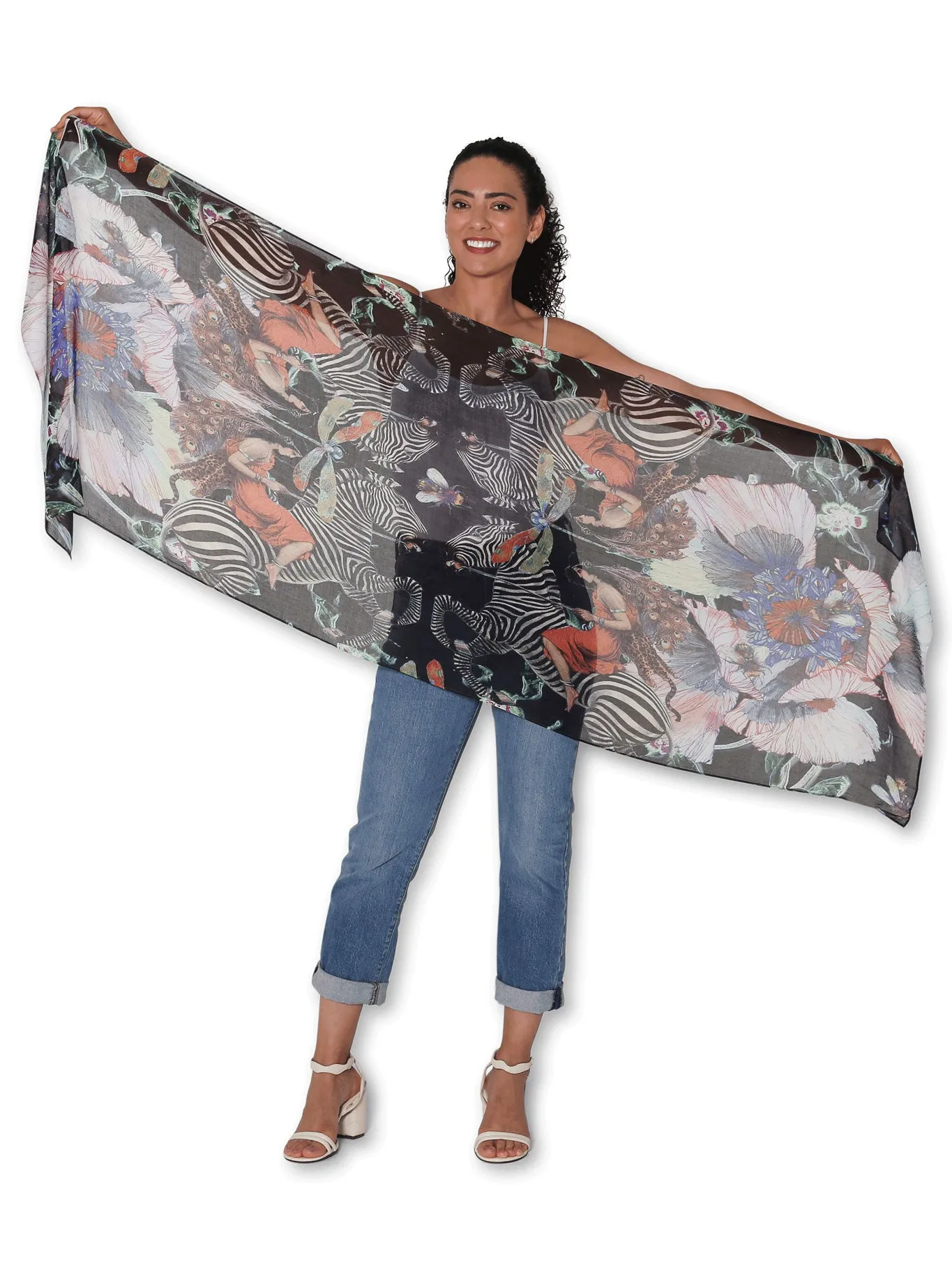 THE ARTISTS LABEL RIDE MY ZEBRA SCARF sold by ENNI product image thumbnail 2