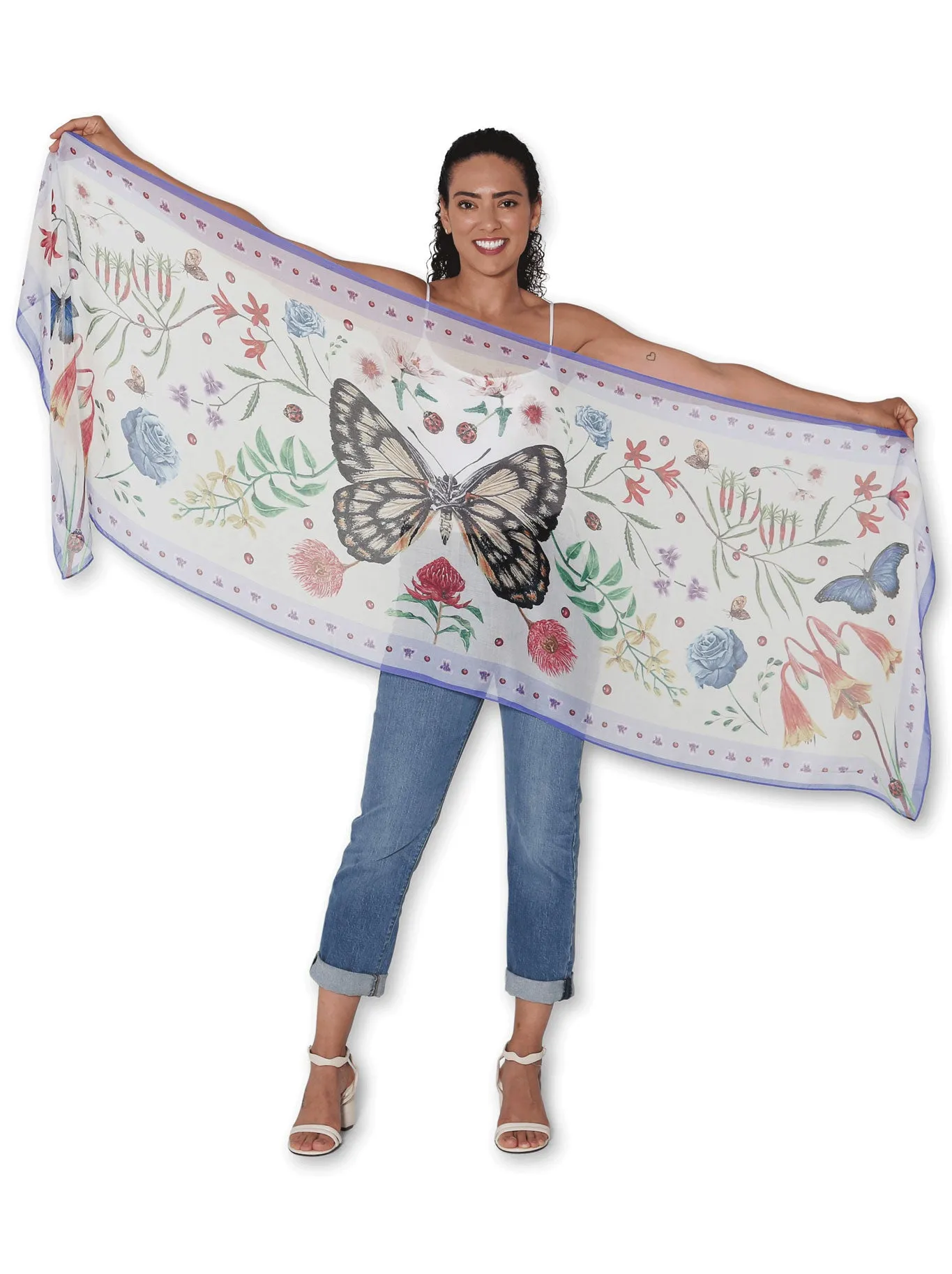 THE ARTISTS LABEL THE BLUE GARDEN SCARF sold by ENNI product image thumbnail 2