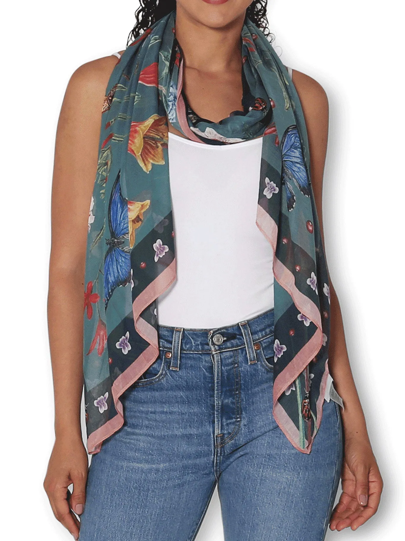 THE ARTISTS LABEL THE GARDEN SCARF sold by ENNI