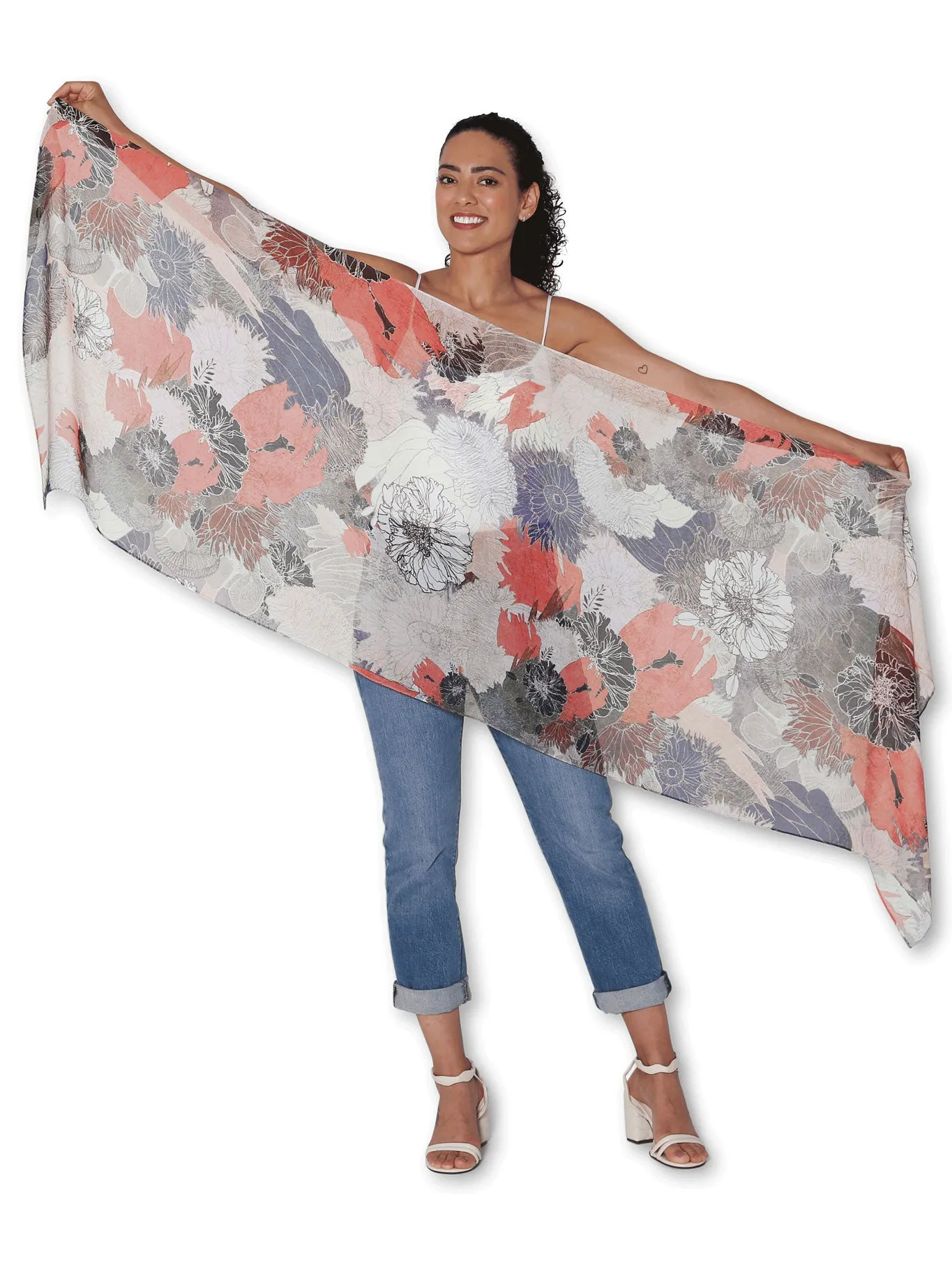 THE ARTISTS LABEL CHINE BLOOM SCARF sold by ENNI product image thumbnail 2