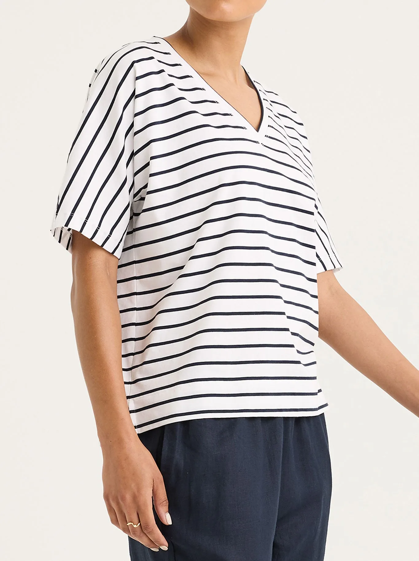 YARRA TRAIL CARBON STRIPED TEE sold by ENNI product image thumbnail 2