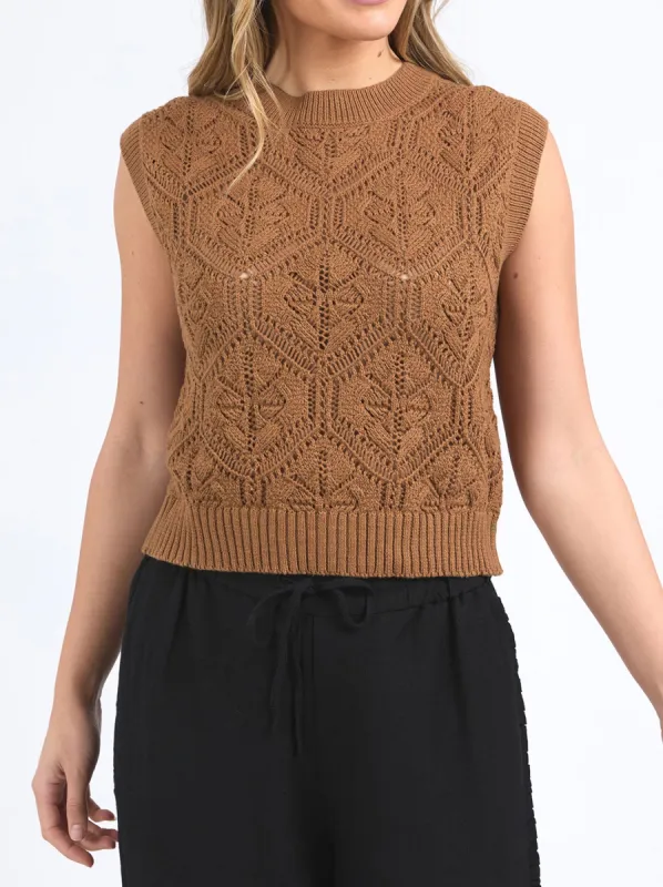 FOXWOOD LUNA KNIT VEST sold by ENNI