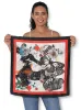 THE ARTISTS LABEL PARTENOPE SILK SQUARE SCARF sold by ENNI