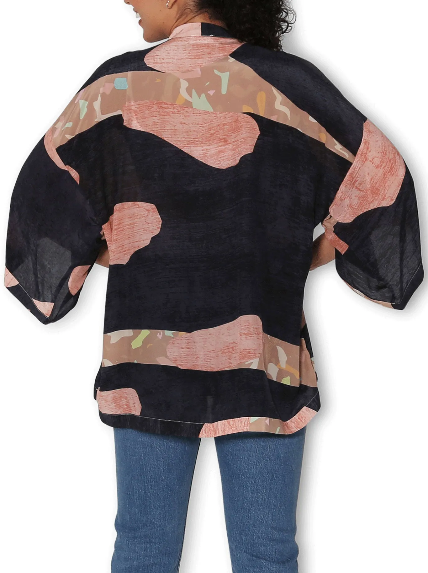 THE ARTISTS LABEL WILD SAFARI SILK KIMONO sold by ENNI product image thumbnail 3