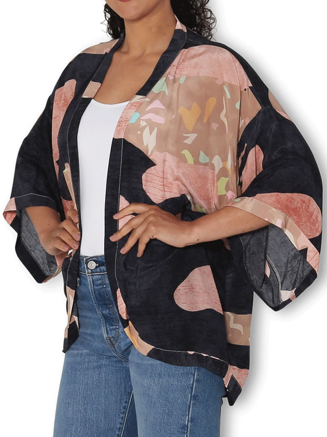 THE ARTISTS LABEL WILD SAFARI SILK KIMONO sold by ENNI product image thumbnail 2