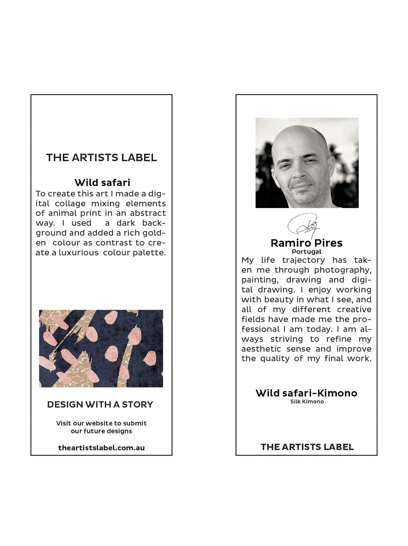 THE ARTISTS LABEL WILD SAFARI SILK KIMONO sold by ENNI product image thumbnail 4