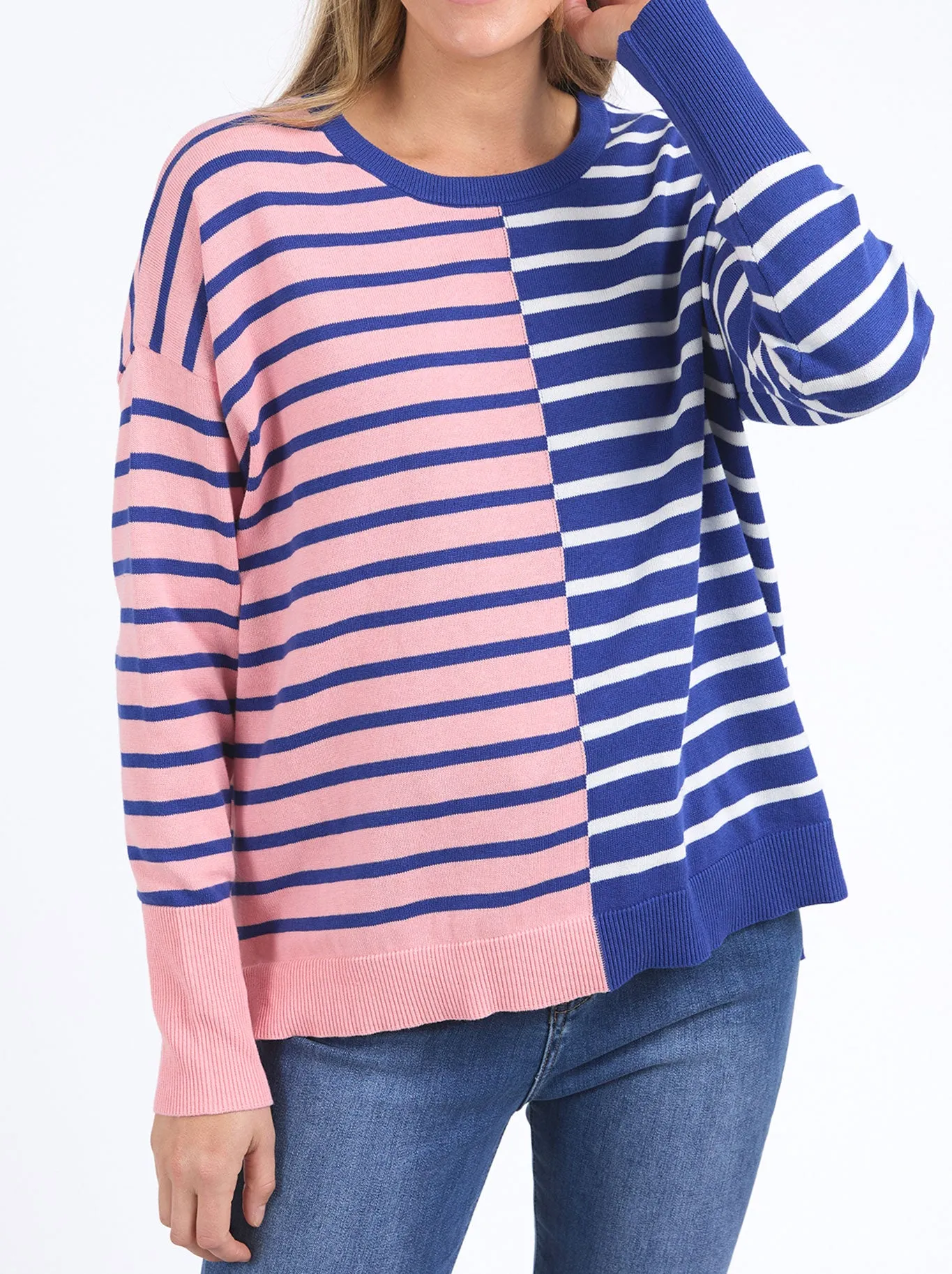 ELM LOUISE SPLICED KNIT sold by ENNI