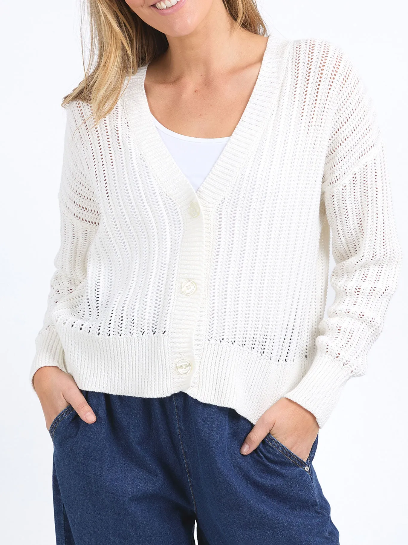 ELM SASHA LIGHTWEIGHT CARDI sold by ENNI