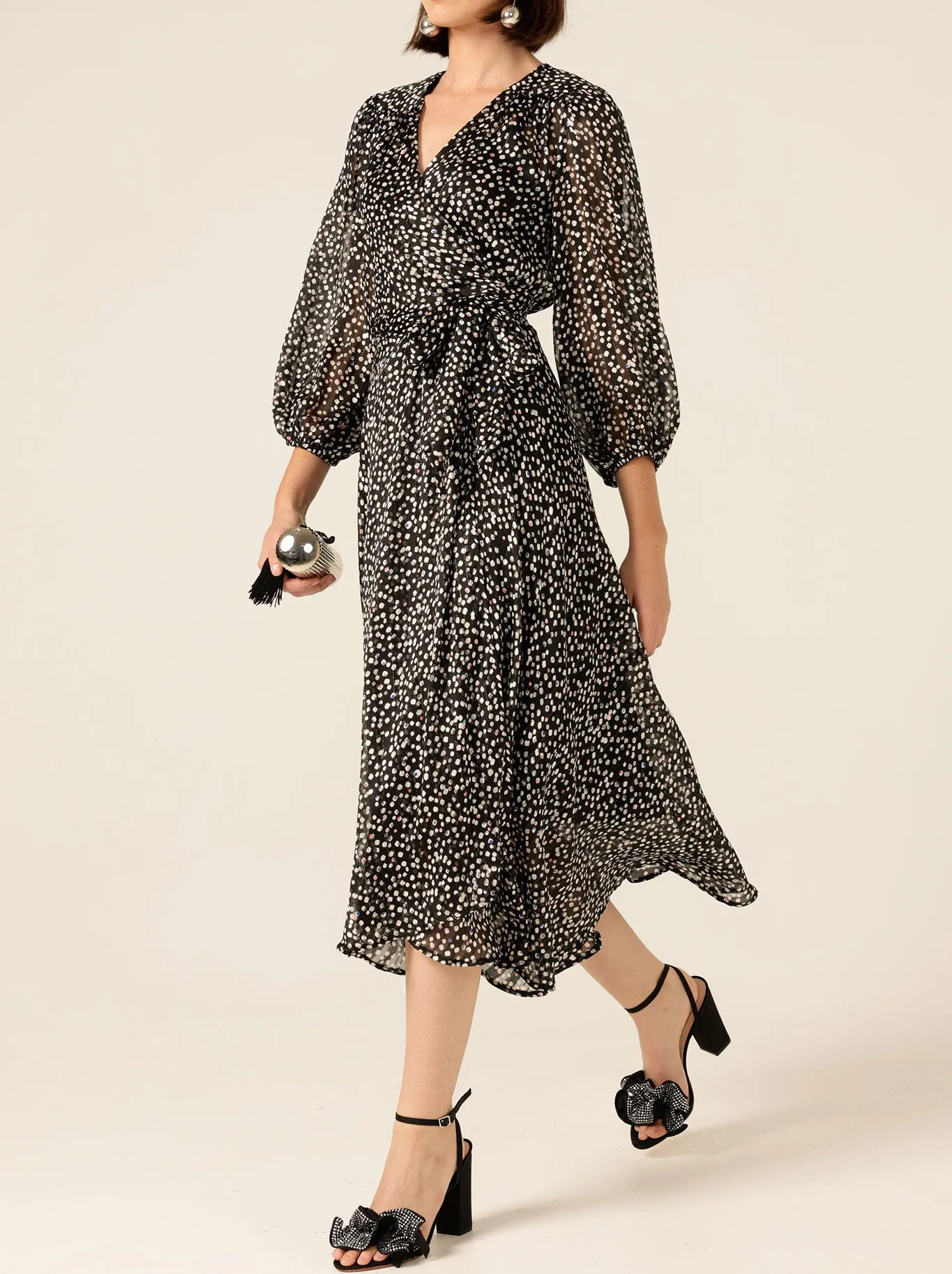 SACHA DRAKE MOONLIT MAZE WRAP DRESS sold by ENNI product image thumbnail 2