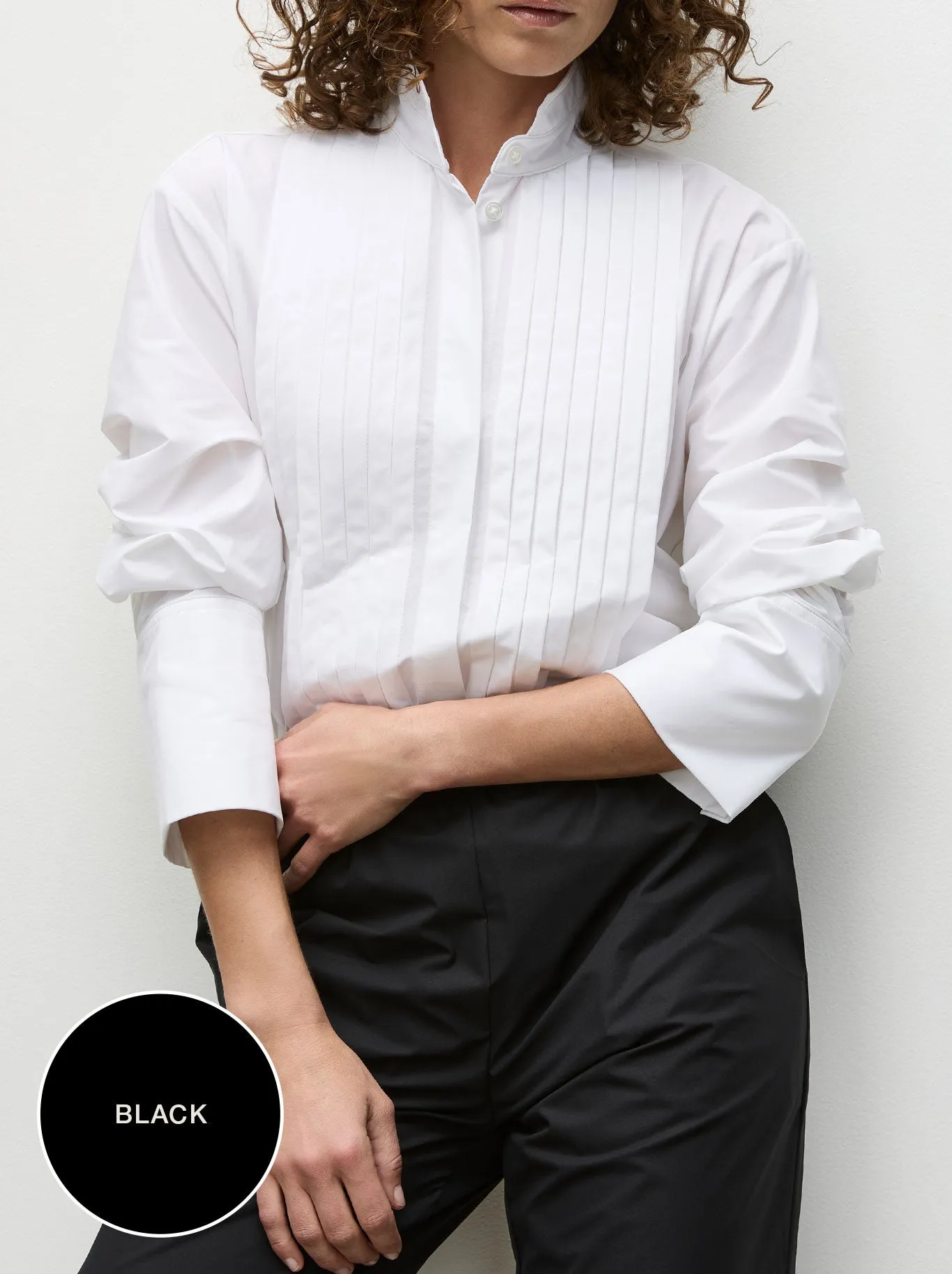 MELA PURDIE POWDER TUX SHIRT sold by ENNI