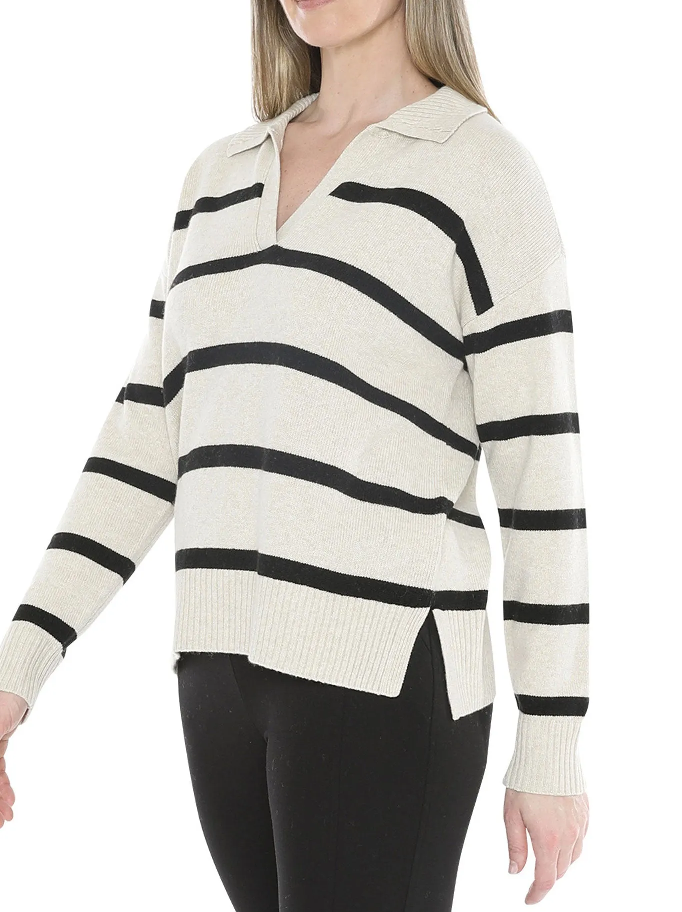JUMP STRIPE COLLAR KNIT sold by ENNI product image thumbnail 2