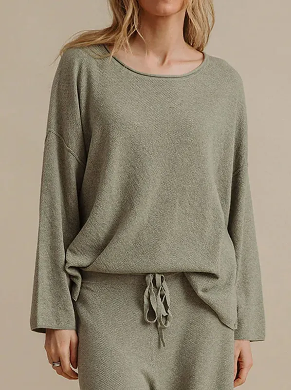 TALAMAYA WINTER RETREAT MERINO COTTON PULLOVER sold by ENNI