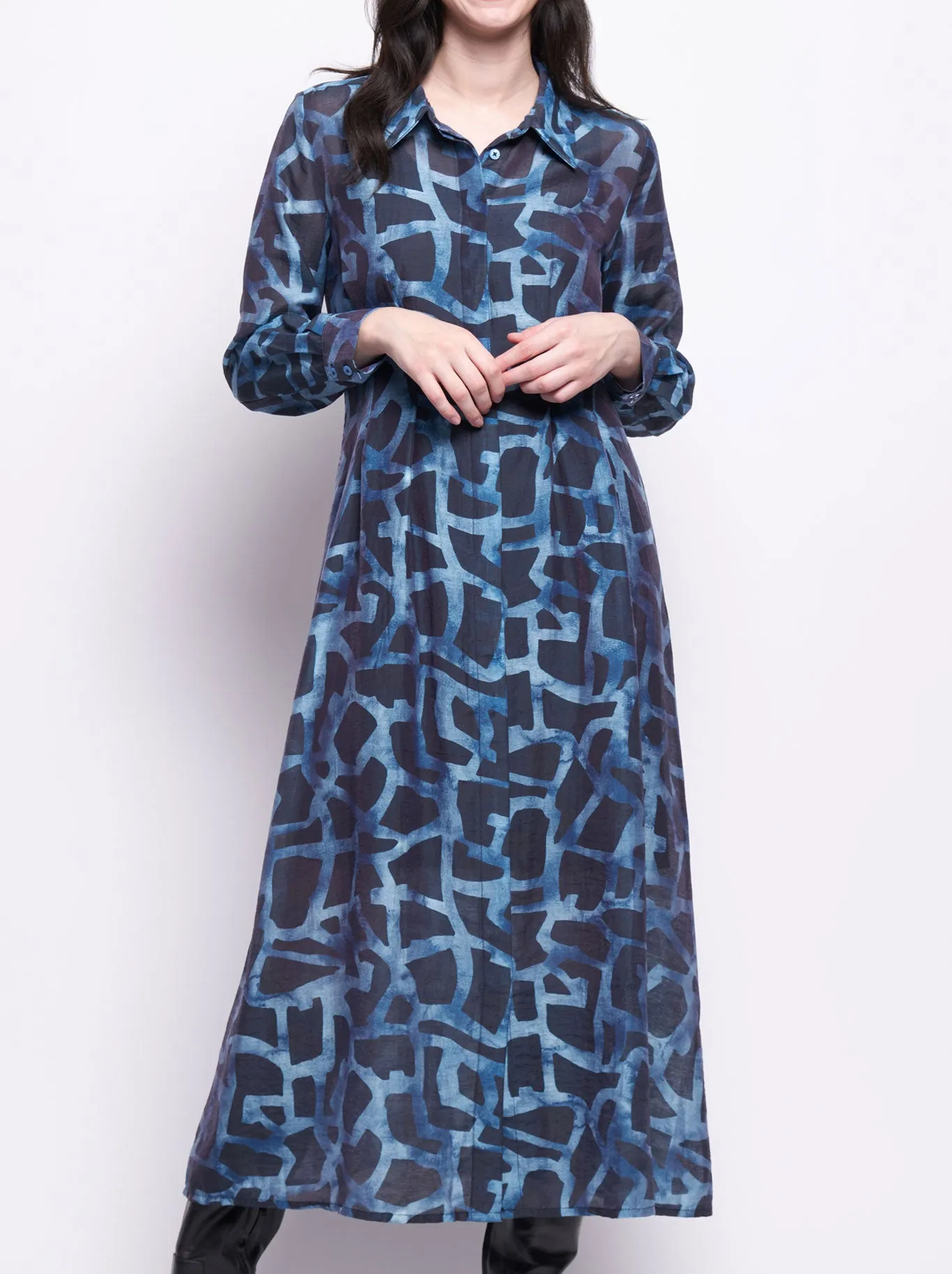 FOIL MASTERPLAN DRESS sold by ENNI