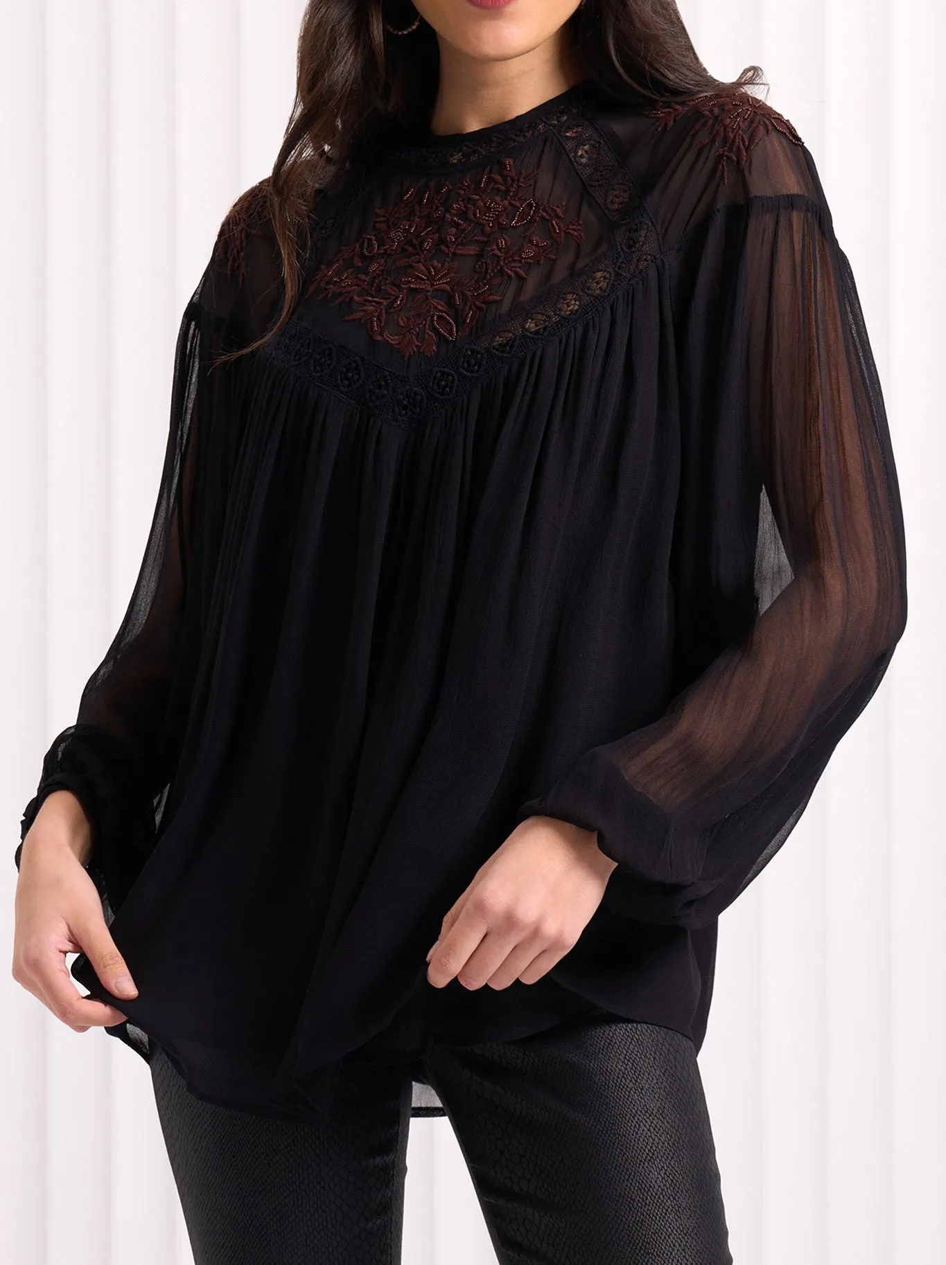 FOIL BEAD FANCY TOP sold by ENNI