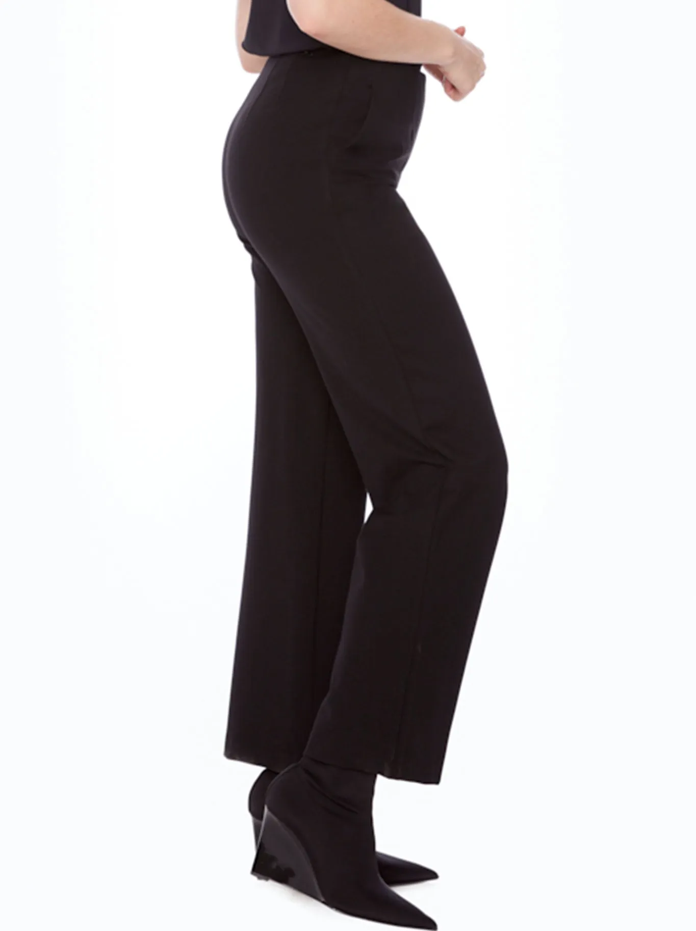 UP! 32" SOLID PONTE WIDE-LEG PANT sold by ENNI product image thumbnail 2