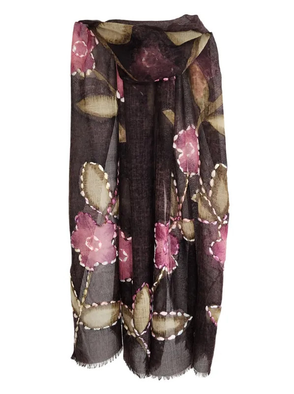 DIRECTIONS INTERNATIONAL WILD FLOWERS SCARF sold by ENNI