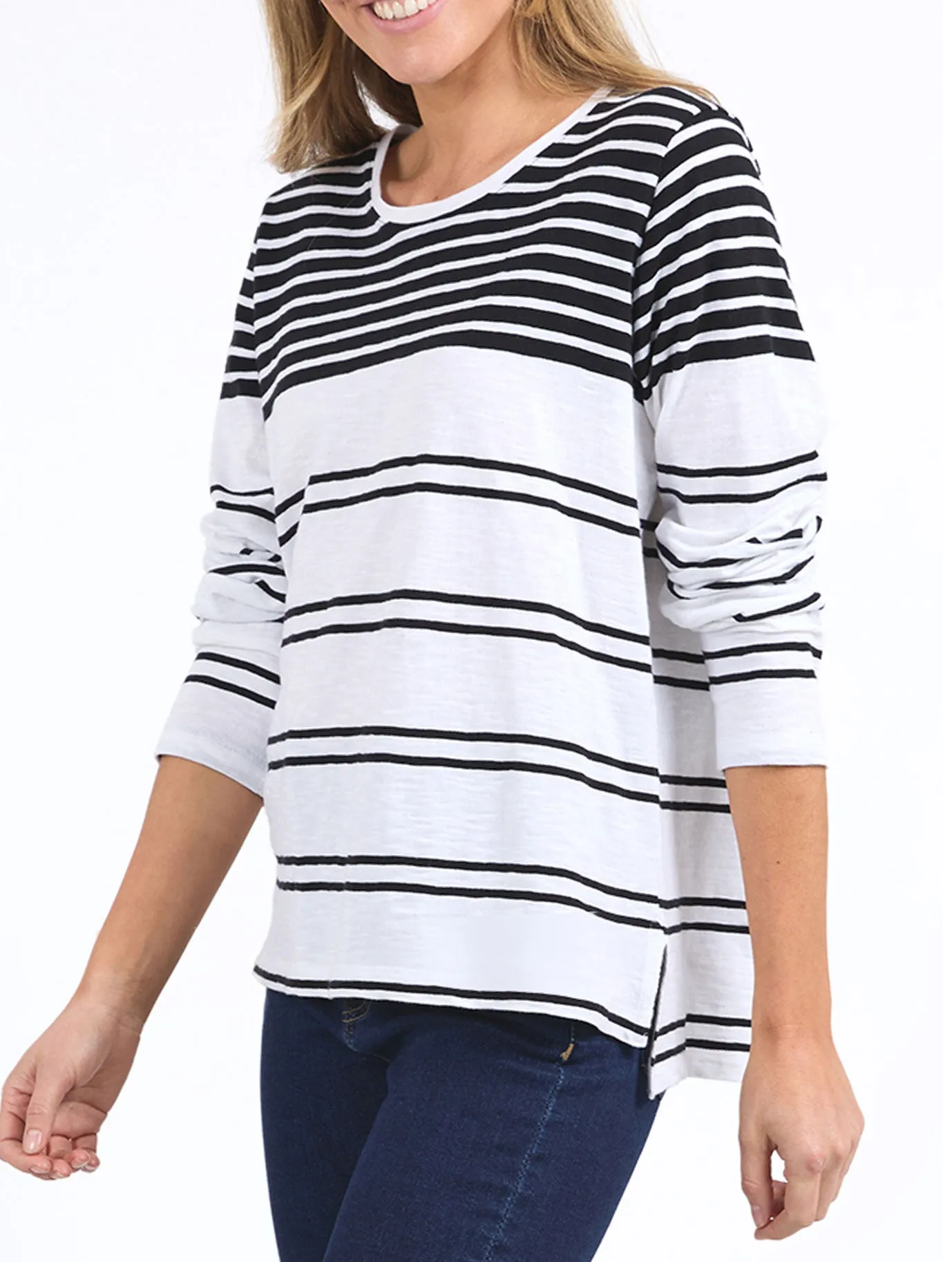 ELM LEXA STRIPE LONG SLEEVE TEE sold by ENNI product image thumbnail 2