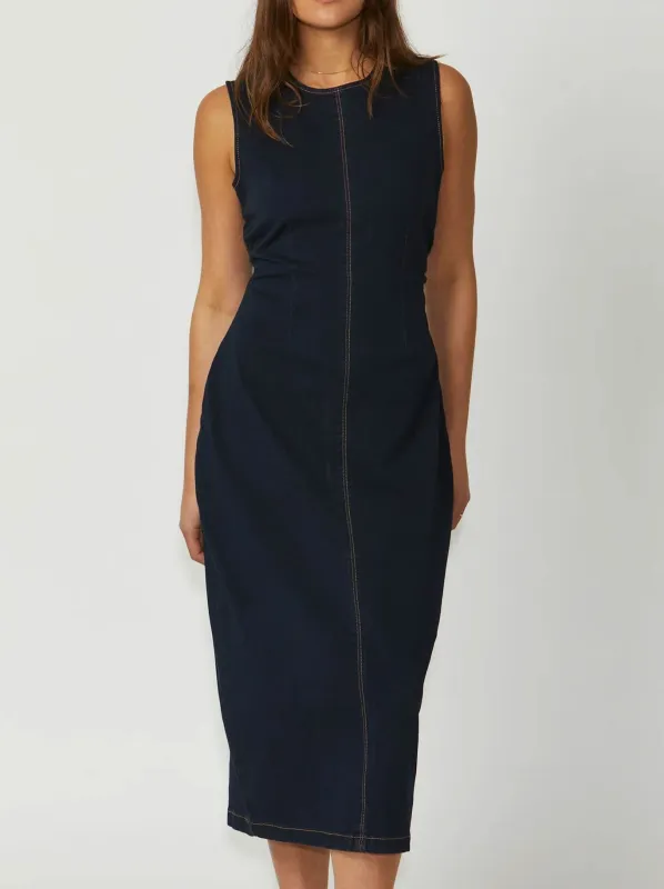 NEW LONDON DILLY COLUMN MIDI DRESS sold by ENNI