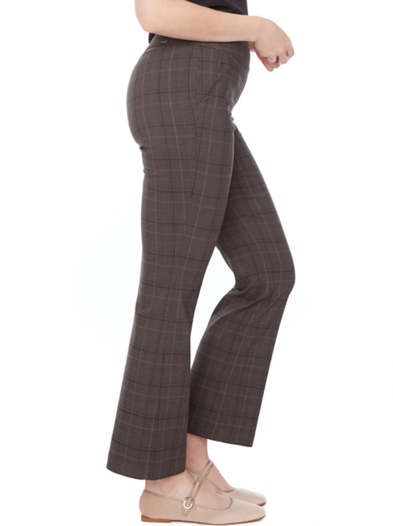 UP! VINLEE PLAID TECHNO BOOTCUT PANT sold by ENNI product image thumbnail 2