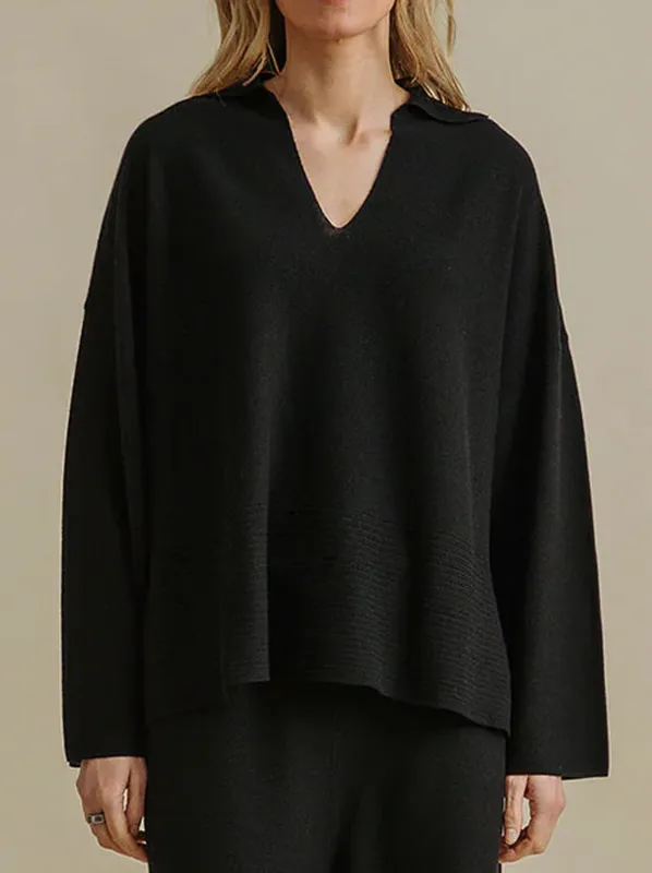 TALAMAYA GRACE COLLARED PULLOVER sold by ENNI