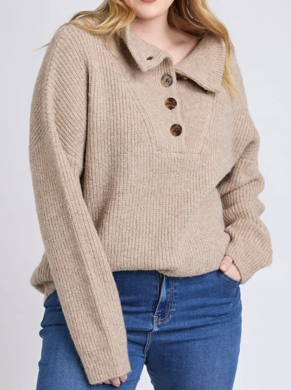 ELM BRON BUTTON KNIT sold by ENNI