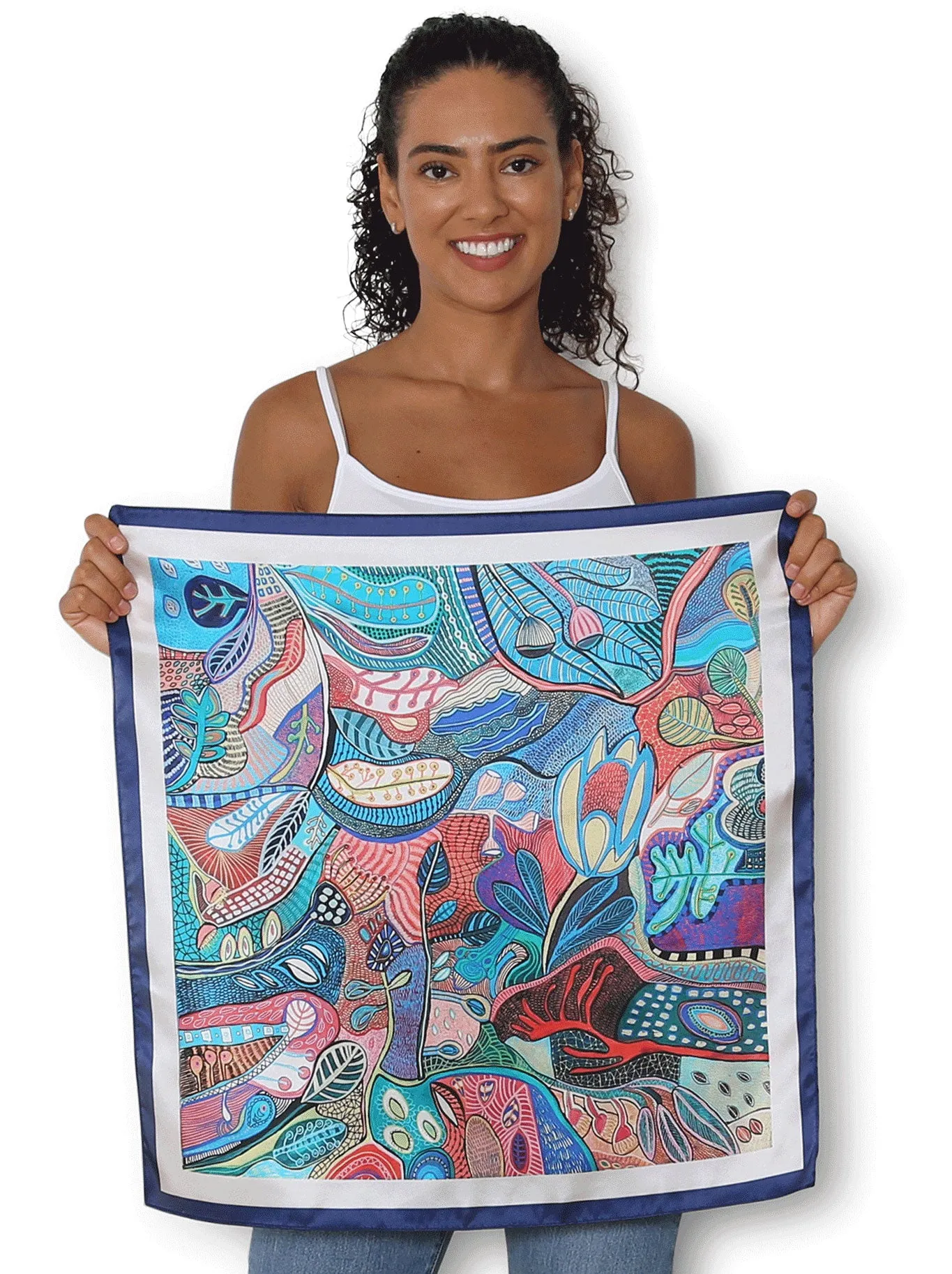 THE ARTISTS LABEL PLENTIFUL SILK SQUARE SCARF sold by ENNI product image thumbnail 2