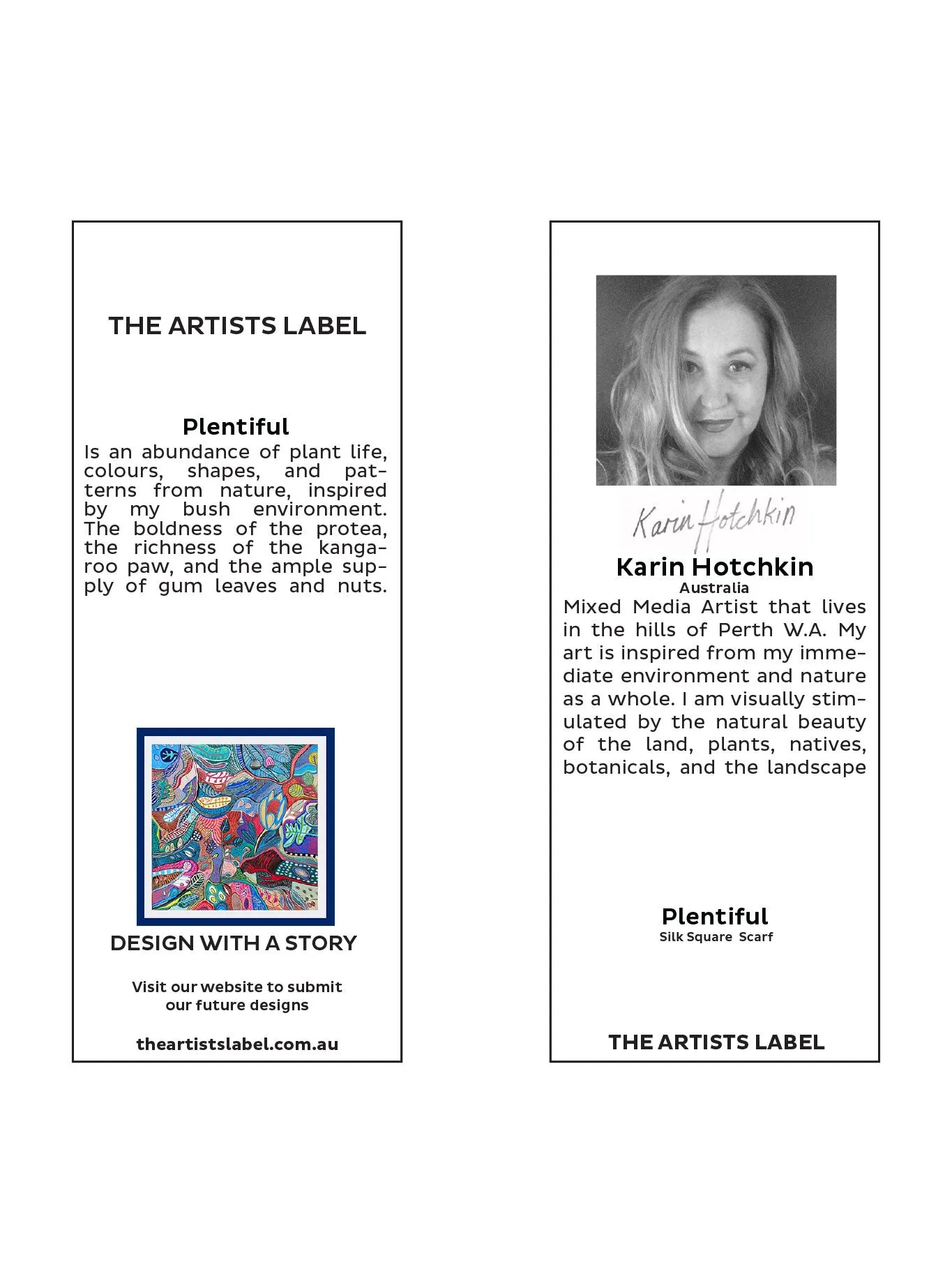 THE ARTISTS LABEL PLENTIFUL SILK SQUARE SCARF sold by ENNI product image thumbnail 3