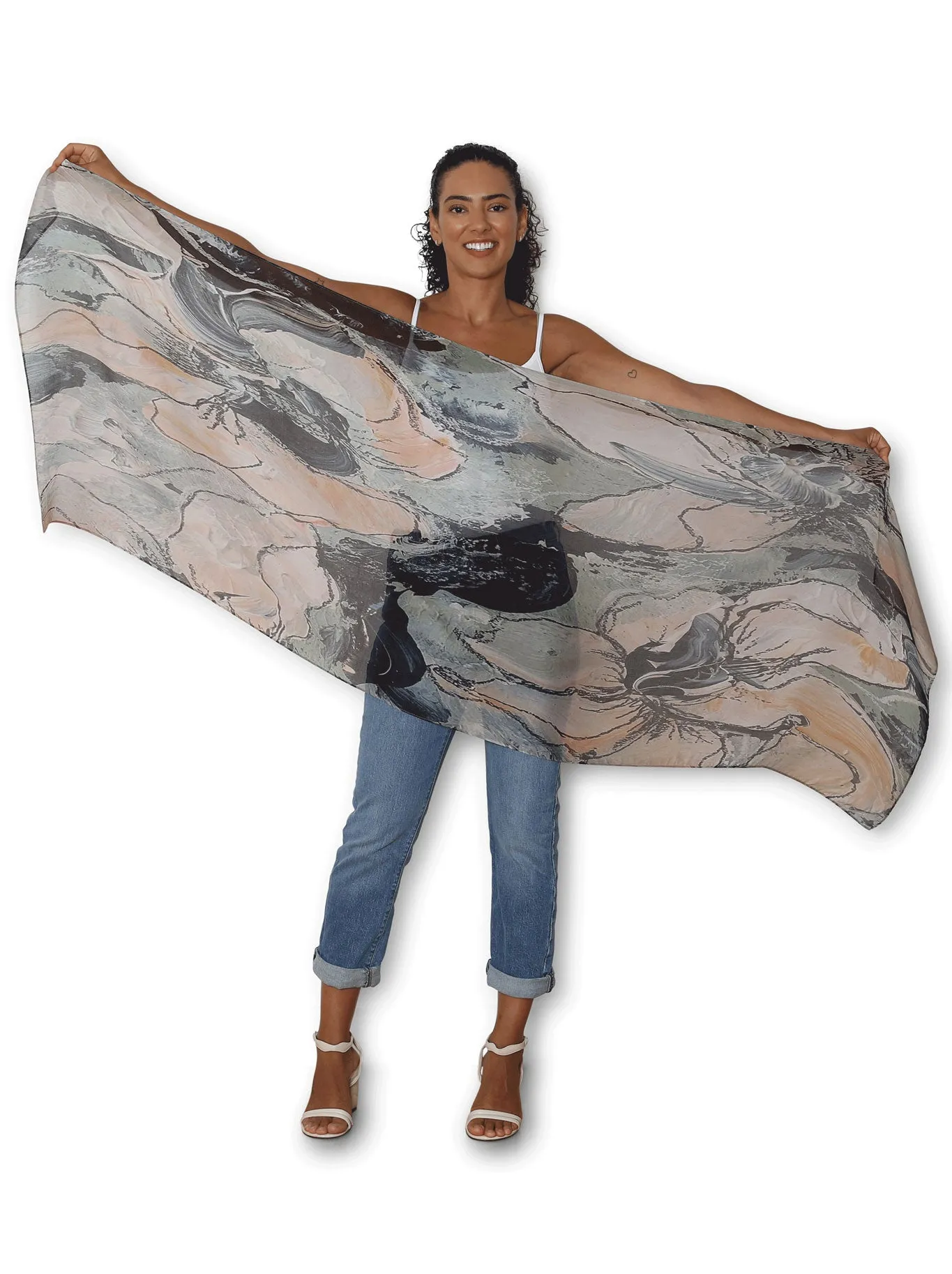 THE ARTISTS LABEL FLOWERS SCARF sold by ENNI product image thumbnail 2