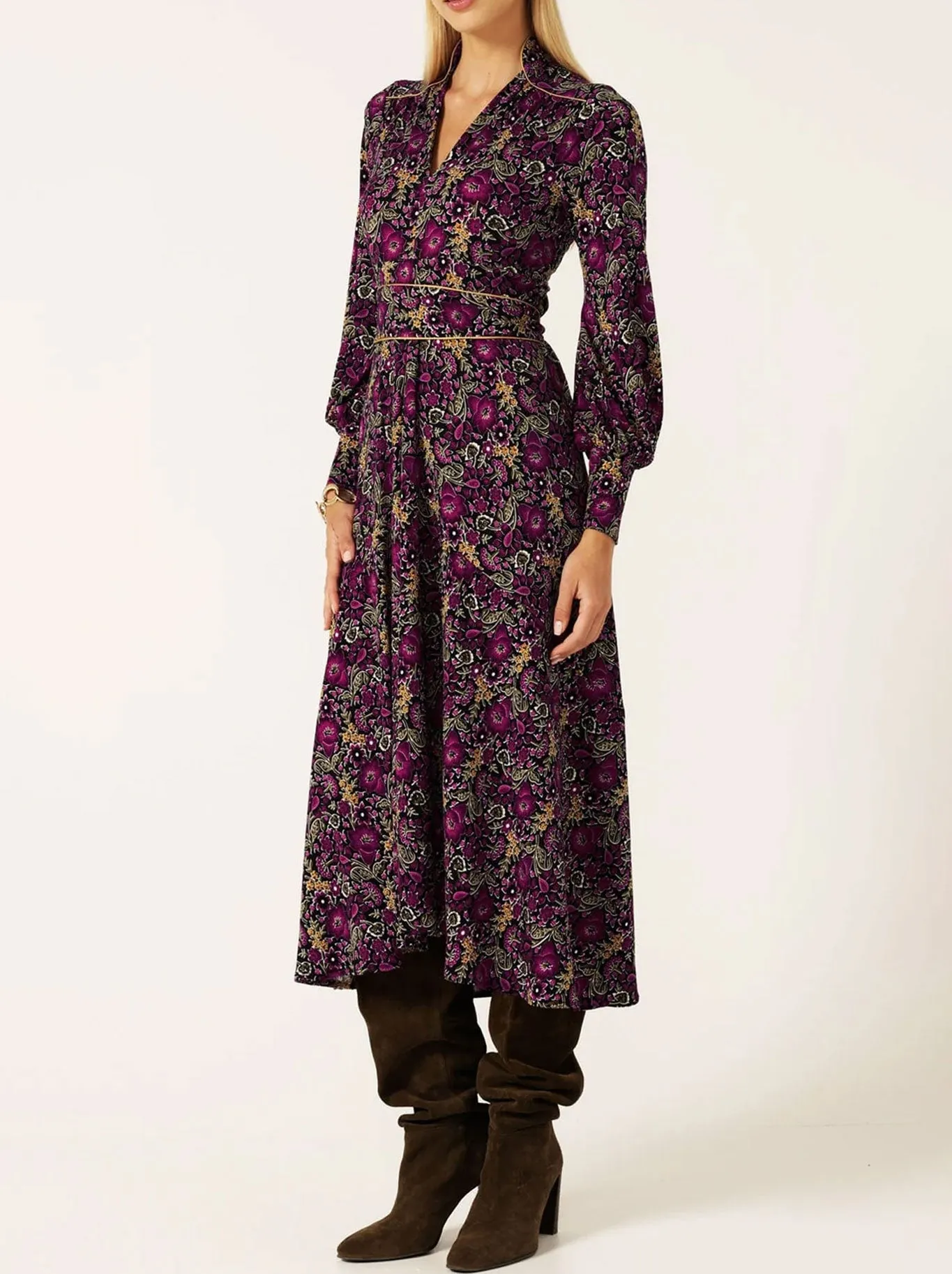 SACHA DRAKE BOUQUET MIDI DRESS sold by ENNI product image thumbnail 2