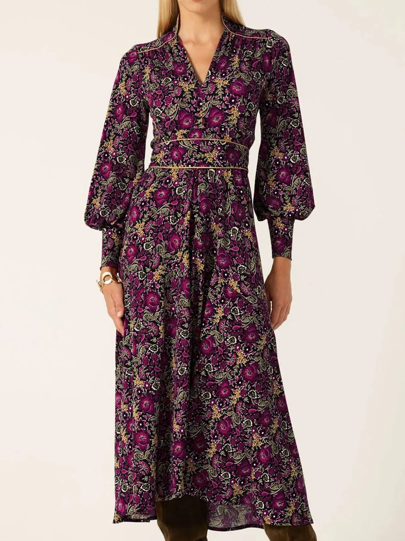 SACHA DRAKE BOUQUET MIDI DRESS sold by ENNI