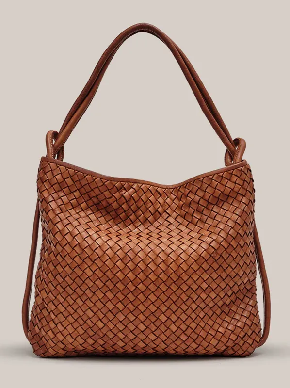 VESTIRSI BELLA WOVEN 2-IN-1 CONVERTIBLE BACKPACK TOTE sold by ENNI