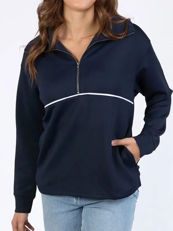 ELM BONNIE HALF ZIP SWEAT made by ENNI