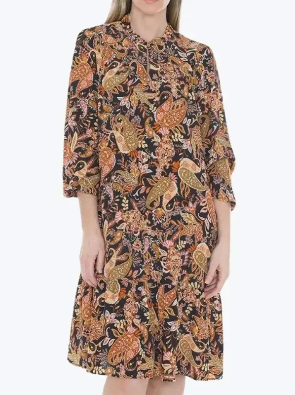 JUMP FOLKLORE PAISLEY DRESS sold by ENNI