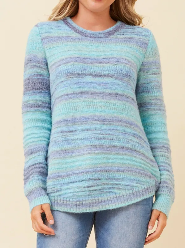 CAROLINE K MORGAN SPACE DYED PULLOVER made by ENNI