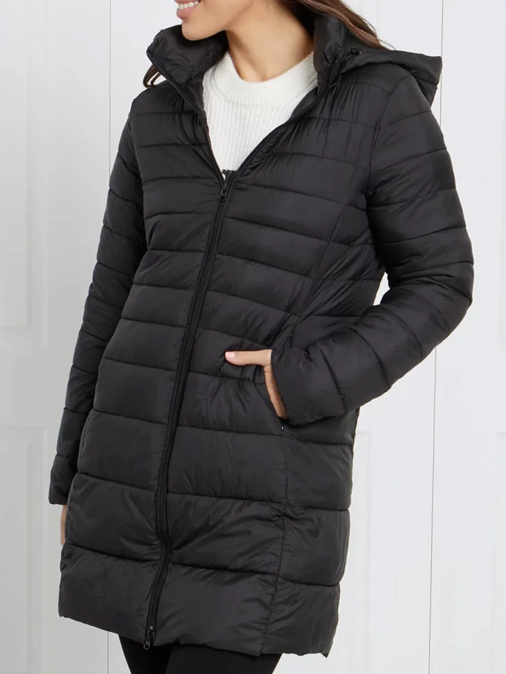 CAROLINE K MORGAN LONG SLEEVE PUFFER COAT sold by ENNI