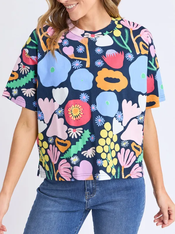 ELM x MADELEINE STAMER FLOWER MEDLEY TEE made by ENNI