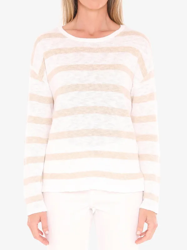 JUMP STRIPE SLUB PULLOVER made by Jump