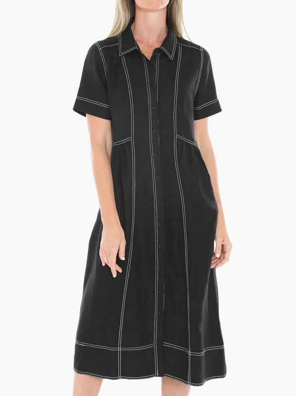 JUMP CONTRAST STITCH DRESS sold by ENNI