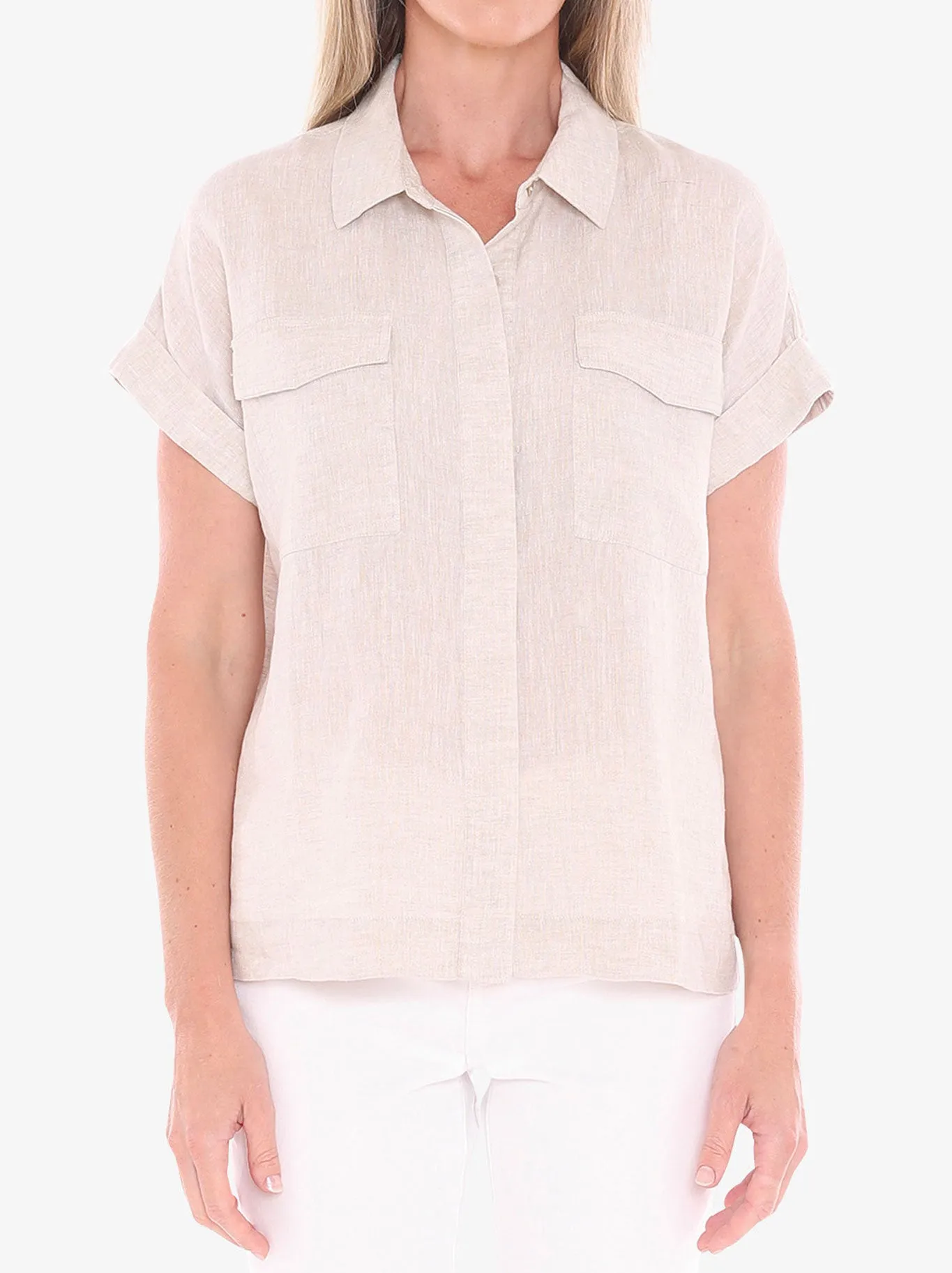 JUMP SHORT SLEEVE TWO POCKET SHIRT sold by ENNI