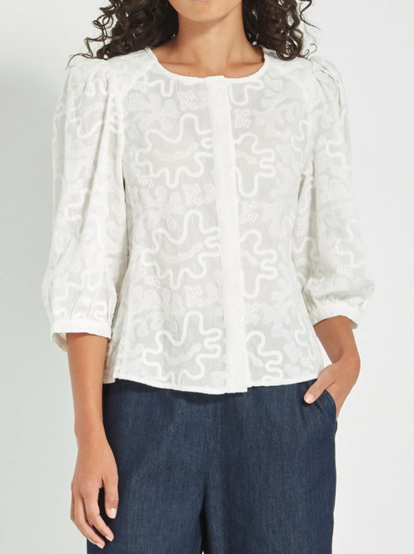 VERGE GLINT BLOUSE sold by ENNI