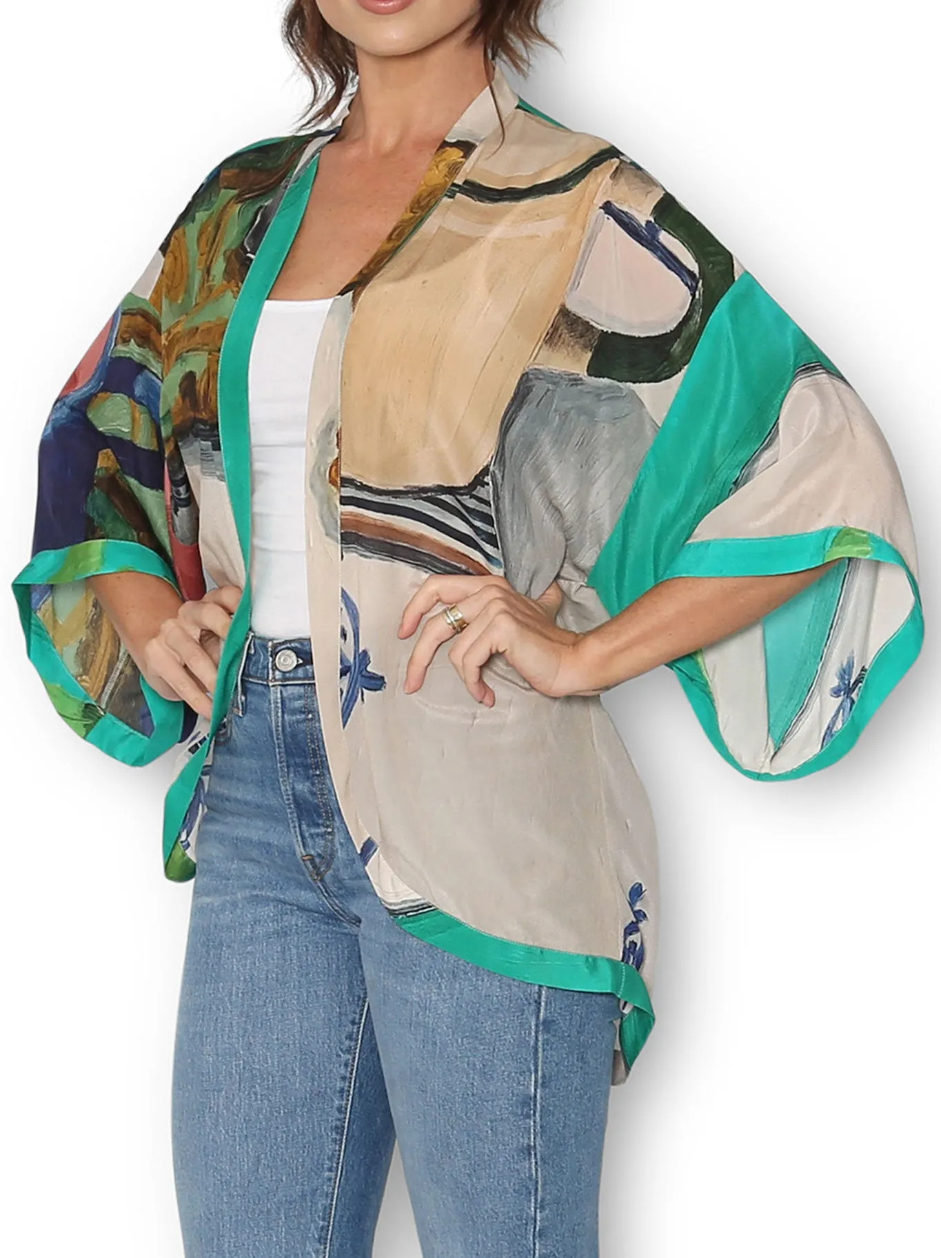 THE ARTISTS LABEL SOME MORNINGS SILK KIMONO sold by ENNI product image thumbnail 2