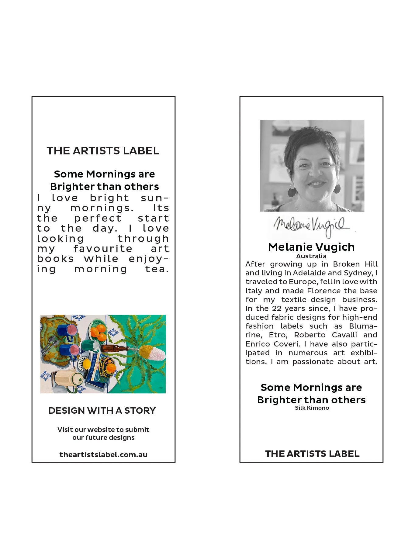 THE ARTISTS LABEL SOME MORNINGS SILK KIMONO sold by ENNI product image thumbnail 4