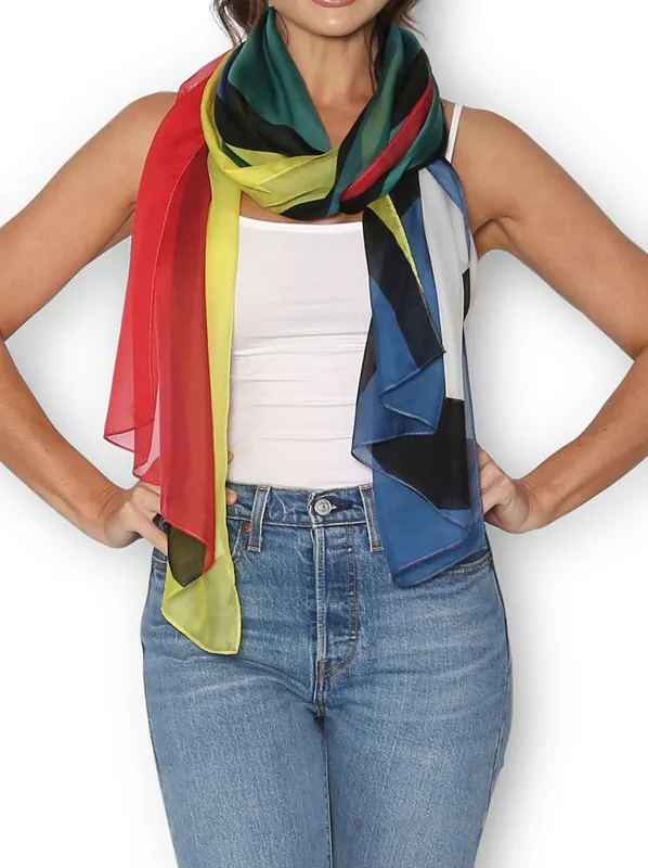 THE ARTISTS LABEL MAYA SILK SCARF sold by ENNI