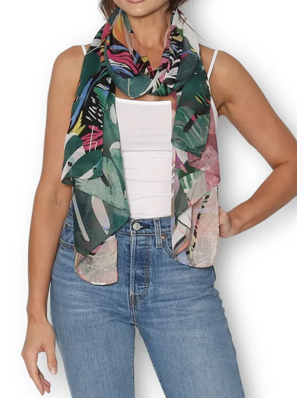 THE ARTISTS LABEL TROPICAL PARADISE SCARF sold by ENNI